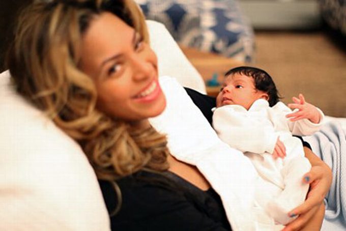 Beyonce with her daughter, Blue Ivy. Carter Family/Ed Burke for Beyonce.com/AP PhotoBreastfeeding Advocates Praise Beyonce for Nursing Daughter in Public