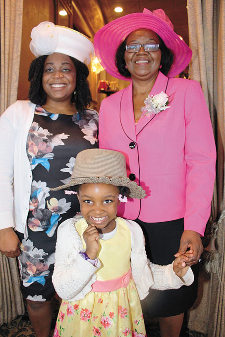 THREE GENERATIONS—From left: Micheala Ponder, Wanda Ponder and Hannah Diallo. 