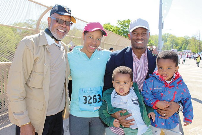 FAMILY AFFAIR—From left: Mac Wade, Ashleigh Pollard, Joshua Pollard and 1 year old Kaleb Pollard and 3 year old Justus Pollard make it a family affair
