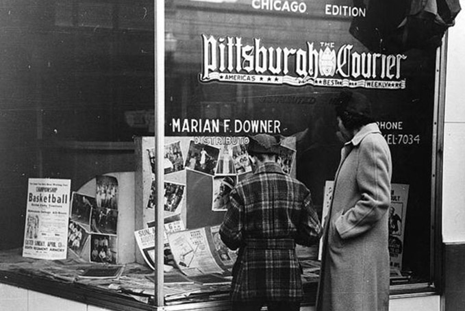 The Pittsburgh Courier's circulation averaged 500,000 readers weekly during the Great Migration. (Pittsburgh Courier archives)