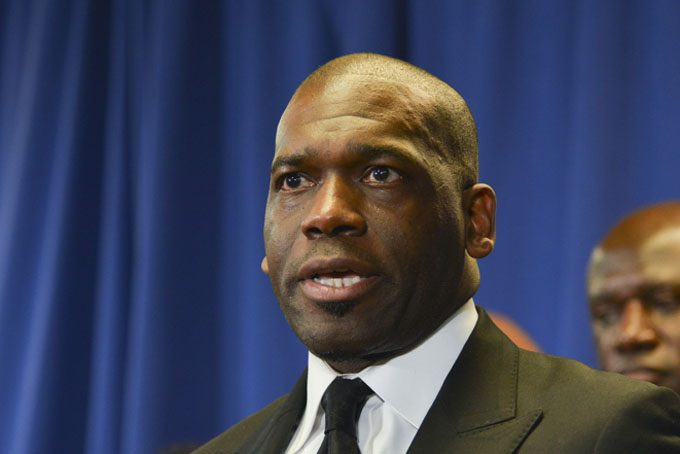 Rev. Jamal Bryant of the Empowerment Temple in Baltimore; Md.; faces allegations that he fathered a child with a woman named LaToya Odom. This photo was taken during a press conference at the Empowerment Temple in December 2015. (Freddie Allen/AMG/NNPA)