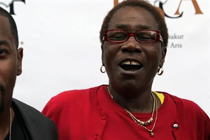 In this June 16, 2011 file photo, Afeni Shakur, mother of the late Tupac Shakur, attends the 2Pac 40th Birthday Concert Celebration in Atlanta. (AP Photo/ Ron Harris)