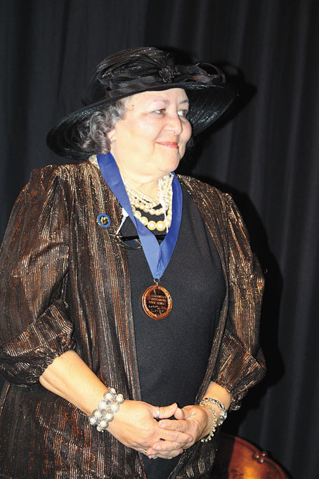 HONOREE—Patricia Bluett being honored for her work in the community.
