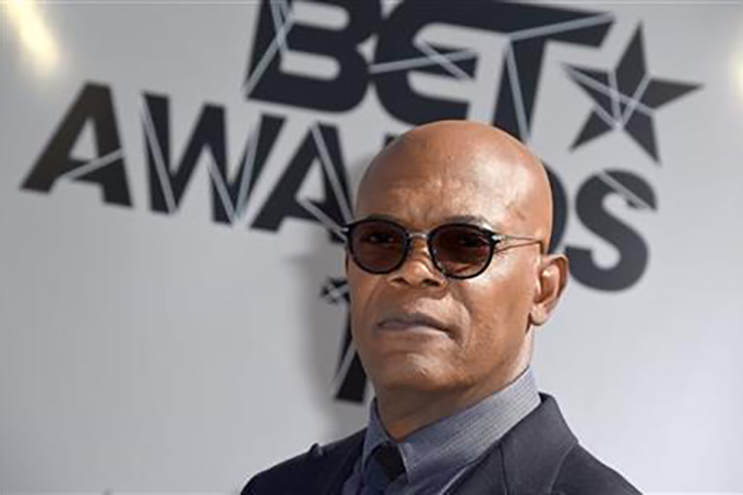 Samuel L. Jackson arrives at the BET Awards at the Microsoft Theater on Sunday, June 26, 2016, in Los Angeles. (Photo by Jordan Strauss/Invision/AP)