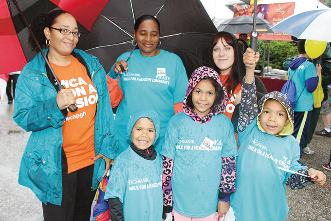 NORTH SIDE—Kienna Johnson from the North Side, Trudy Johnson from the North Side, Brandi Mikulan and the kids 5-year-old Julius Ghafoor, 9-year-old Arianna Ghafoor, and 7-year-old Shawn Ghafoor. 
