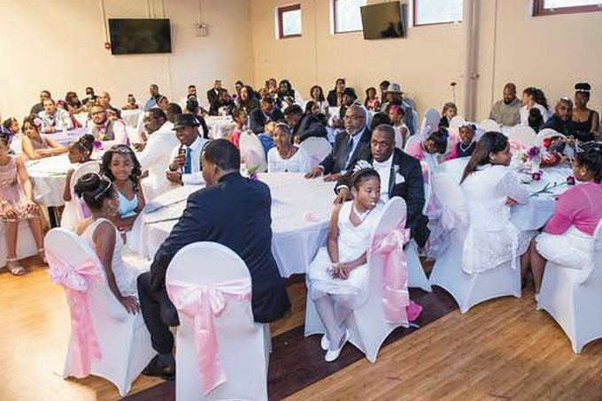 PACKED HOUSE—Center was packed with proud dads with their daughters. 