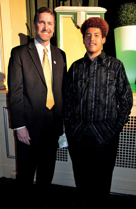 SCHOLARSHIP AWARDEE—Chuck Adreon and Roger Titus (scholarship awardee)