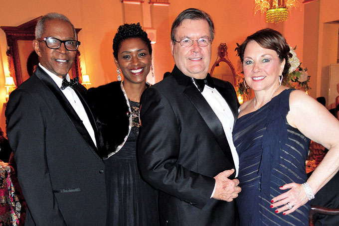 SUPPORTERS—Jackie and Robert Hill with Colleen and Dennis Travi