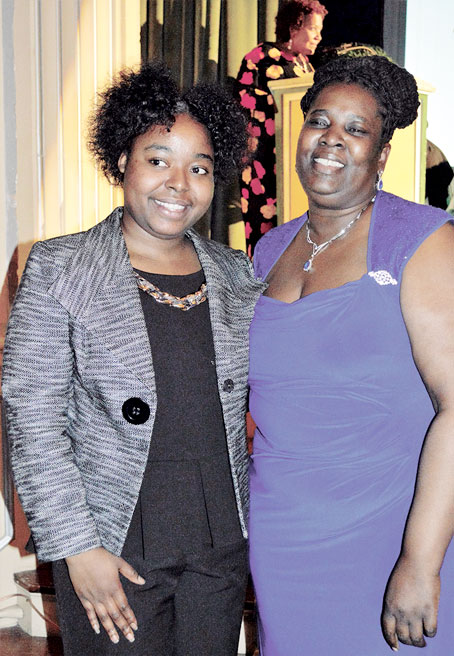 TRY ALUMNI—Brittany Powell (former resident) and Yvette Harrison (former employee)