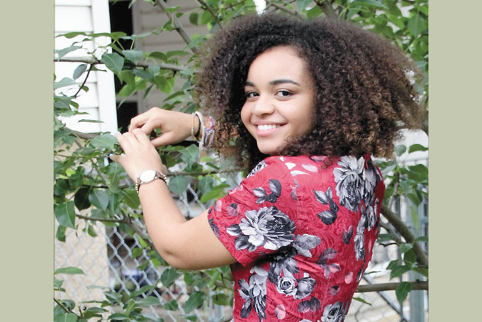 Ciara Sing was recently elected as president of the Black Student Union at Pittsburgh CAPA 6-12, the first sophomore to hold the position. (Photo by Jacqueline McDonald)