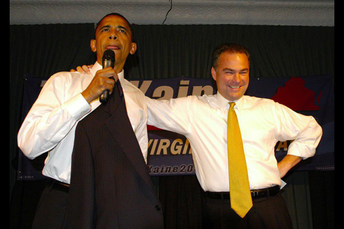 Barack Obama and Tim Kaine (Getty Images/File)