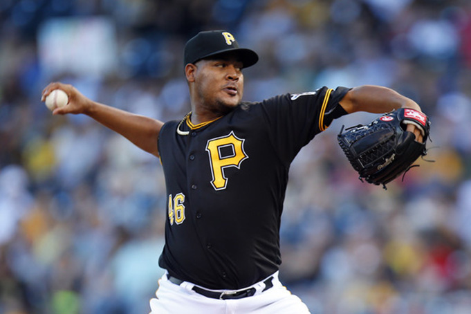 Ivan Nova #46 of the Pittsburgh Pirates pitches in the first inning during the game against the Cincinnati Reds at PNC Park on August 6, 2016 in Pittsburgh, Pennsylvania. (Aug. 5, 2016 - Source: Justin K. Aller/Getty Images North America)