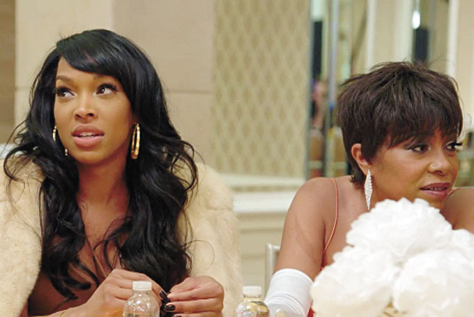 SCENE FROM SERIES—After being dismissed, Savanna warns Golden not to mess with Countess. (Photos courtesy of TV One.)