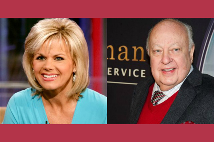 Former Fox News TV personality Gretchen Carlson in 2010 and Fox News chief executive Roger Ailes in 2015 (AP Photos/File)