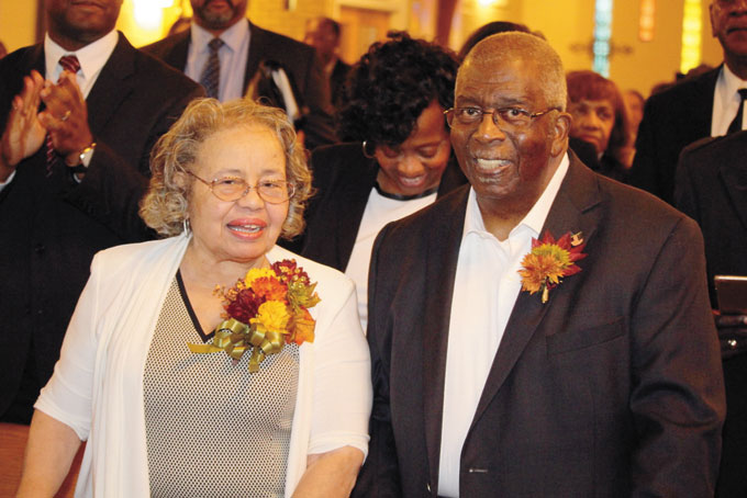 POWER COUPLE—Rev. Dr. J. V. A. Winsett with wife, Jacqueline.  