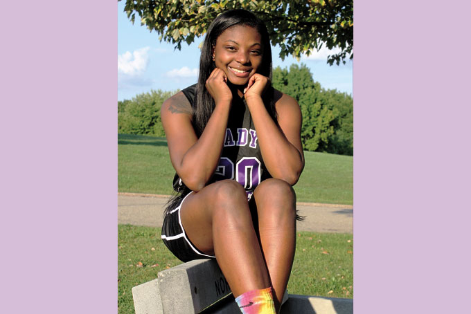 Michaela Porter is carrying on a family tradition of being a stand-out basketball player. (Photo by Jacquelyn McDonald)