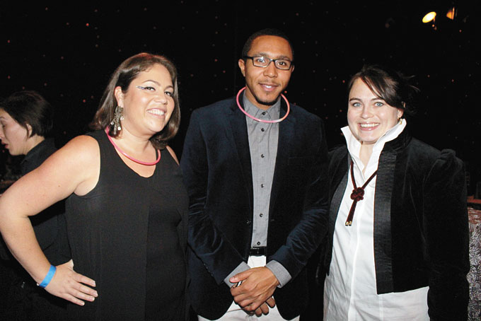 COMMITTEE—Part of the host committee, from left, are: Tara Sherry-Torres, Aerion Abney and Lauren Fraley. 