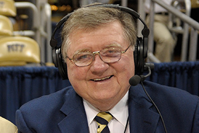 In his 46th year, Bill Hillgrove is the "Voice of the Panthers." Hillgrove's informative and enthusiastic play-by-play descriptions have been a Panthers trademark since 1969. A 1962 graduate of Duquesne University, Hillgrove has also served as play-by-play broadcaster for Pitt Football for the past 41 years. 