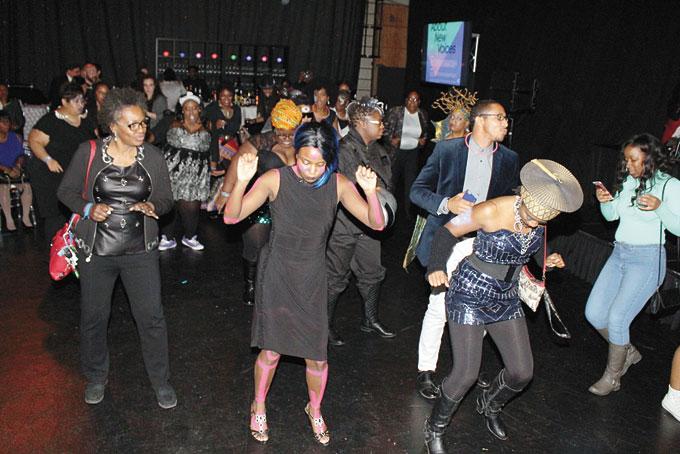 HAVING A FUNKY GOOD TIME—Everyone on the dance floor getting down. (Photos by J.L. Martello) 