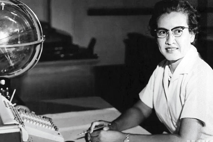 KATHERINE JOHNSON AT WORK