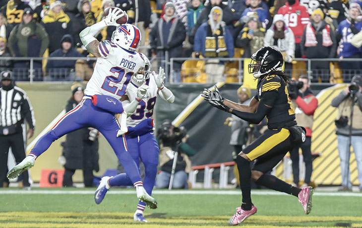 levitating steelers helmet