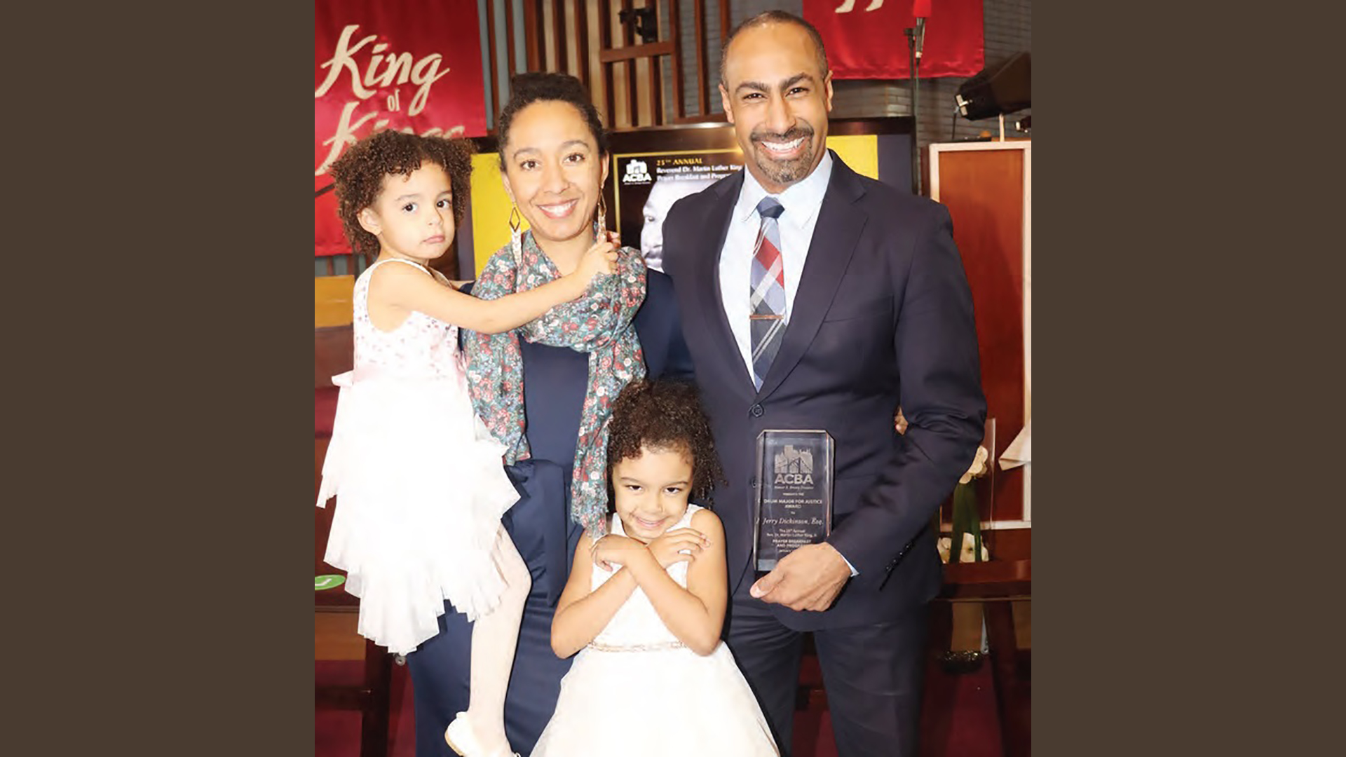 Jerry Dickinson honored at ACBA Dr. King Prayer Breakfast New